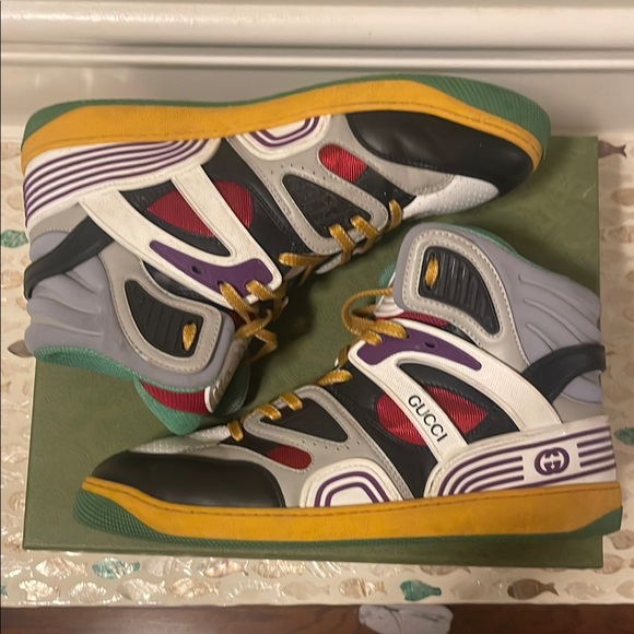Gucci Multicolor Men’s High-Top Sneakers - Picture 4 of 12